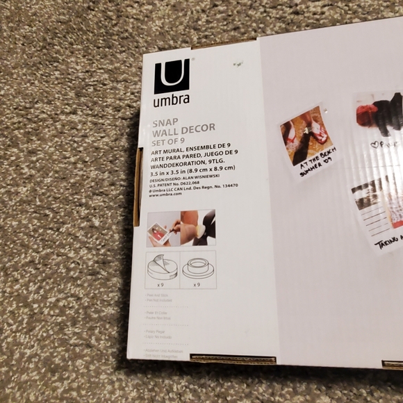 2/$45   🖼 BNIB umbra snap wall decor/Polaroid look frames - SET OF 9 - Picture 4 of 10